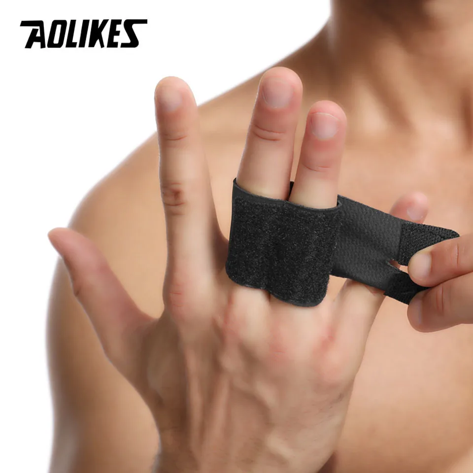 AOLIKES 1PCS Finger Splint Wraps Adjustable Finger Brace Finger Guards for Arthritis Sport Finger Support Sleeves Protector