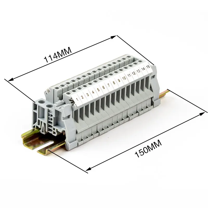 UK2.5B UK Series DIN Rail Screw Clamp Terminal Blocks Strip Finished splicing terminal