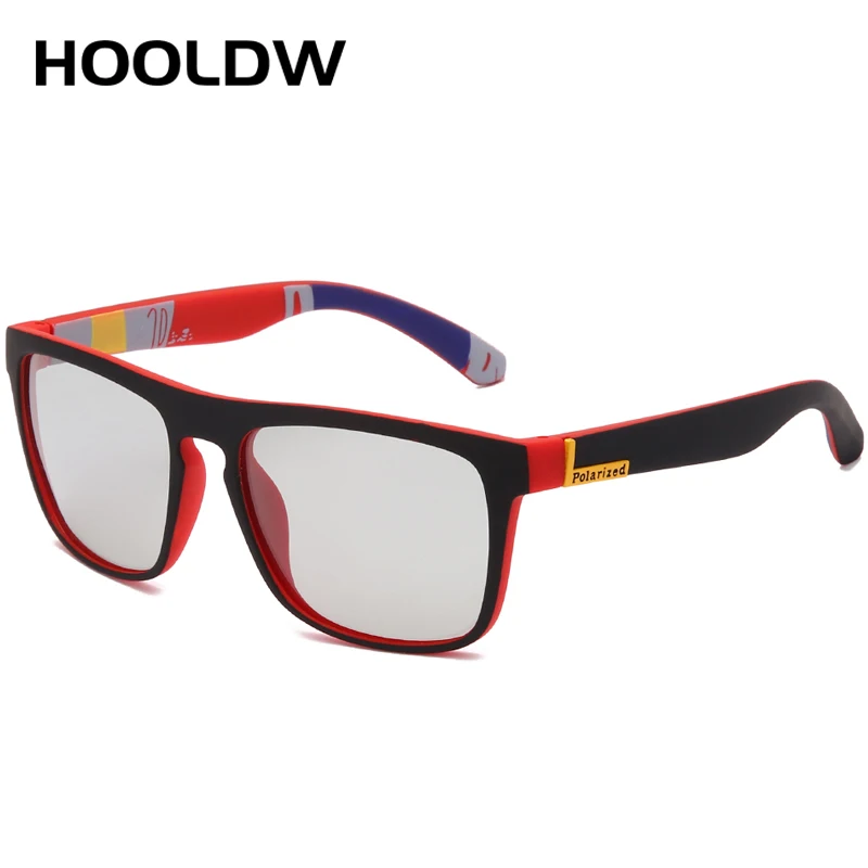 HOOLDW-gafas de sol fotocromáticas para hombre y mujer, lentes deportivas polarizadas para conducir, cambio de Color, UV400