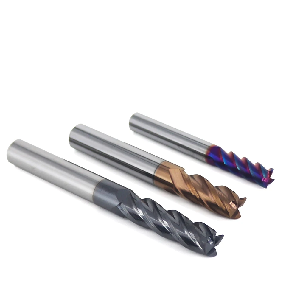 Augusttools HRC55/50/65 4 Flutes End Mills Tungsten Carbide Milling Cutter For Metal Stainless Steel Router Bit Cnc Milling Tool