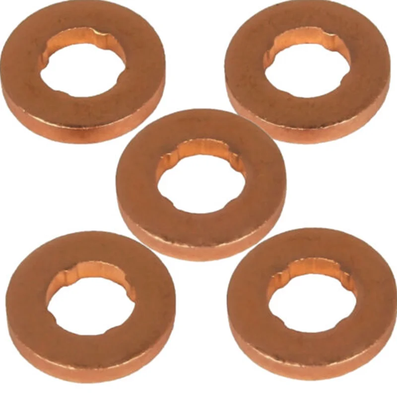 Injector Nozzle Copper Washer Seals O-Ring For Peugeot  For Citroen 1.6 HDI 198173 198185