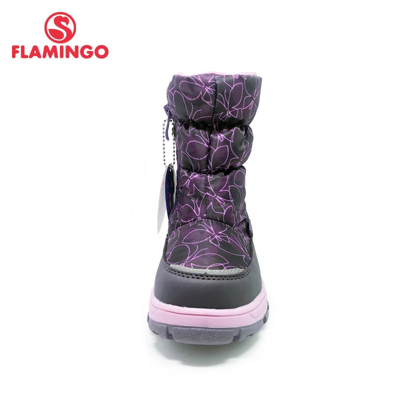 FLAMINGO Winter Wool Keep Warm Shoes Anti-slip Children High Quality Snow Boots for Girl Size 27-32 Free Shipping 202M-G5-2018