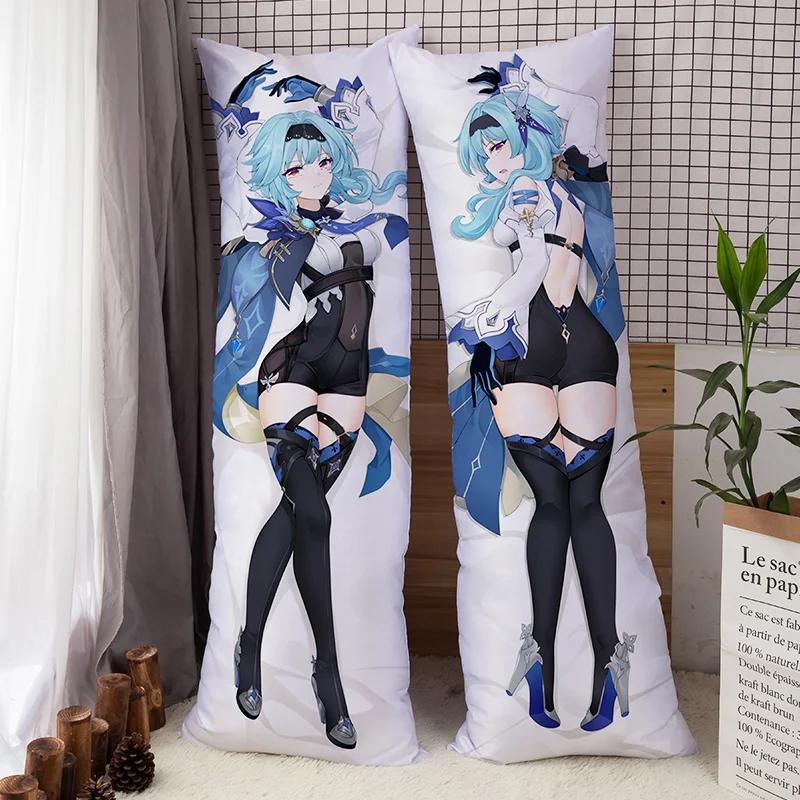 

Anime JK Genshin Impact Dakimakura Eula Lawrence Body Pillow Cover Case Multiple Styles Hugging Pillowcase