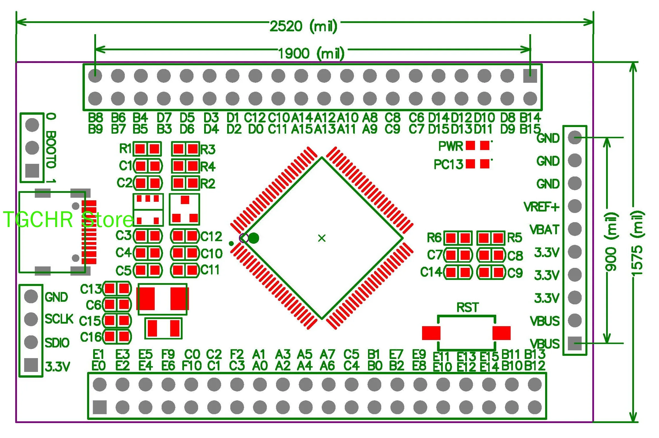 Stm32g474vet6 único chip sistema de microcomputador g4 placa núcleo alta capacidade desenvolvimento 100 placa avaliação typec