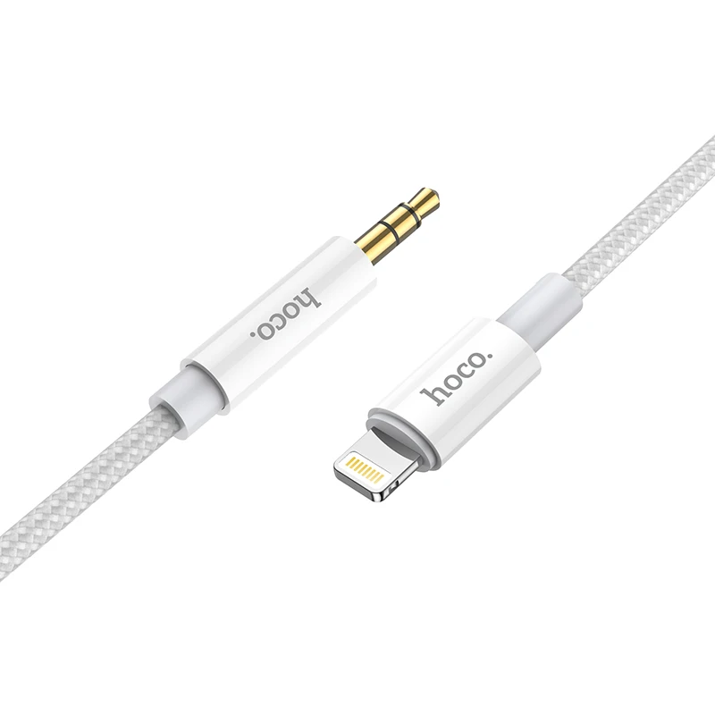 HOCO For iPhone 3.5mm Jack Aux Cable Car Speaker Headphone Adapter for iPhone 13 12 11 Pro XS Audio Splitter Cable for Xiaomi