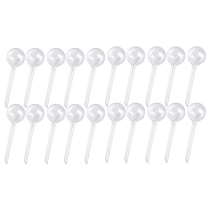 

20 Pcs Plant Watering Bulbs Clear Self-Watering Globes Automatic Water Balls Device Vacation Houseplant Pot Bulbs