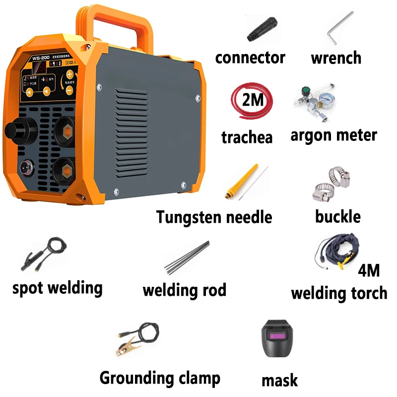 Tig Saldatore TIG MMA 220V Argon Tig Macchina di Saldatura di Ferro In Acciaio Inox di Controllo IGBT Tecnologia
