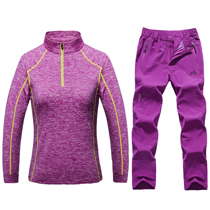 Maglietta e pantaloni da donna a rapida asciugatura estiva Fitness aderente manica lunga Sport da corsa maglietta allenamento camicie da Jogging palestra abbigliamento sportivo