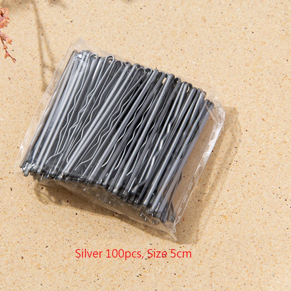 Invisible Wave Hair Clip for Women, Black Hairpins, Lady Bobby Pins, Hairgrip Barrette, Hair Clips Accessories, 100Pcs Set