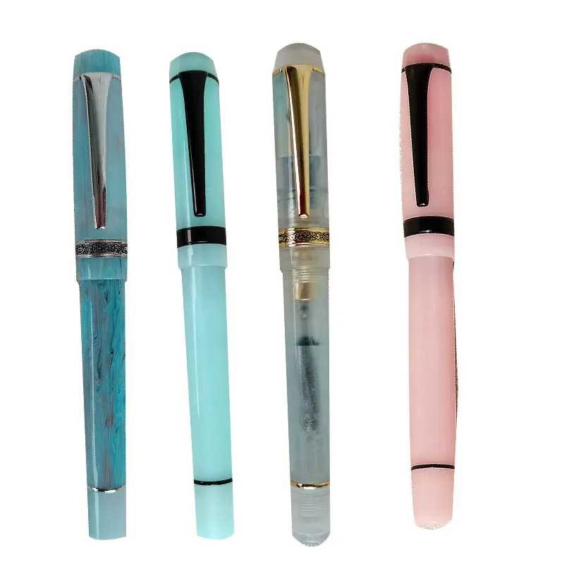 NEW Color Kaigelu 316 Fountain Pen F EF Nib Black Clip Beautiful Marble Amber Pattern Ink Pen Writing Gift for Office Business