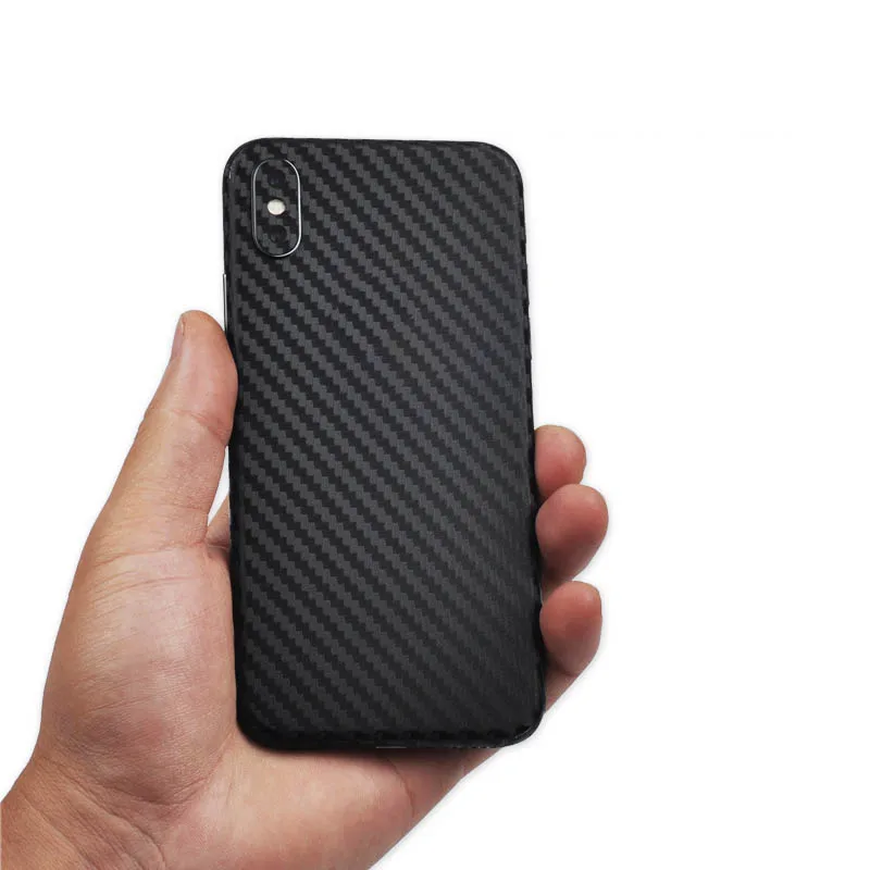 ألياف الكربون بولي كلوريد الفينيل ملصقات الهاتف آيفون 7 8 Plus عودة الأفلام لصائق آيفون XR 11Pro ماكس ملصق لاصق الجلد