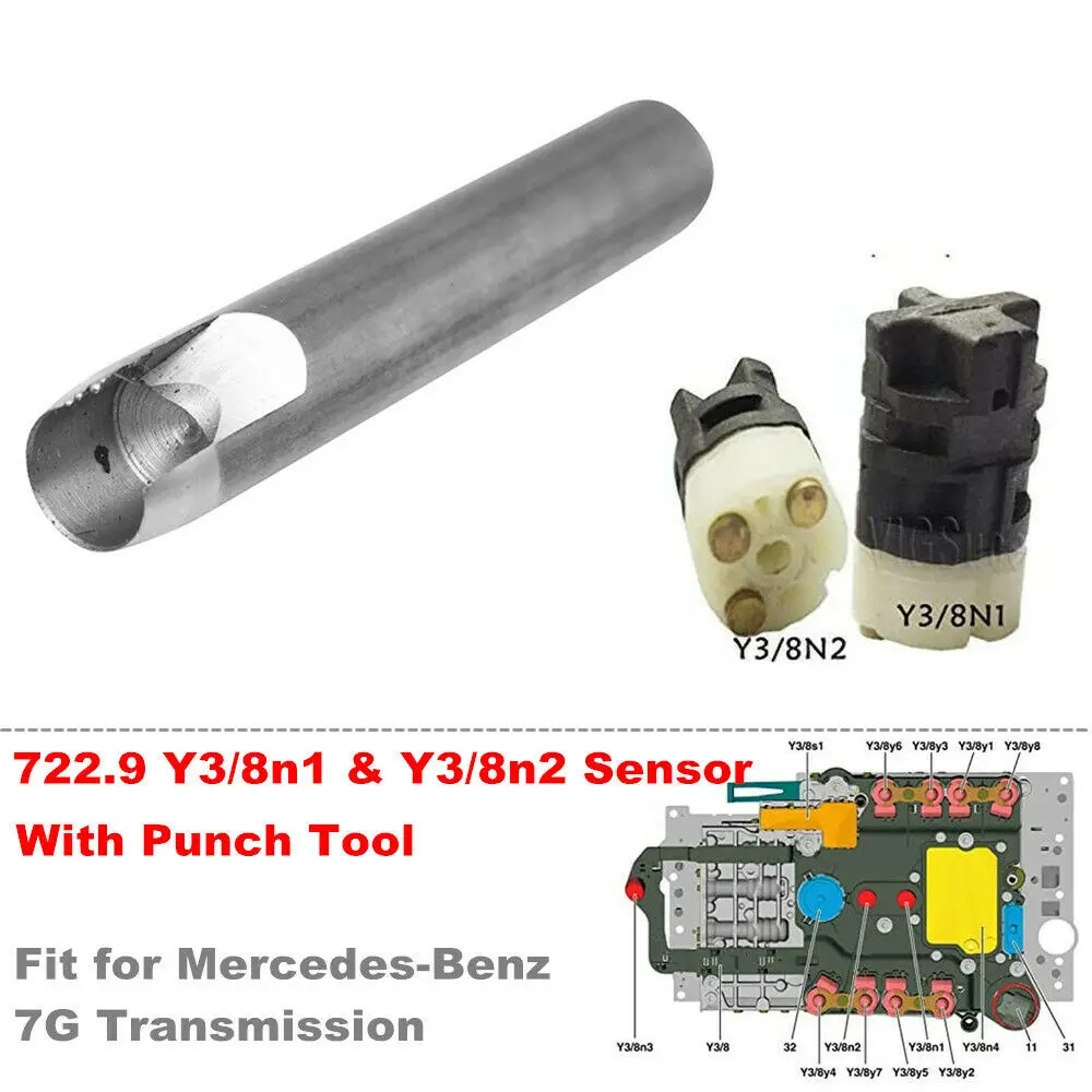 722.9 Control Sensor Y3/8n1 Y3/8n2 + Tool fit for Mercedes Benz 7G Transmission W221 S300 S350 S500 S550 S600