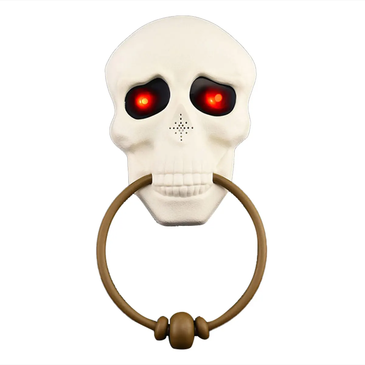 

Halloween Skull Design Scary Sound Doorbell Party Horror Props Door Rings Eye Luminous Door Bell Toy Home Decoration