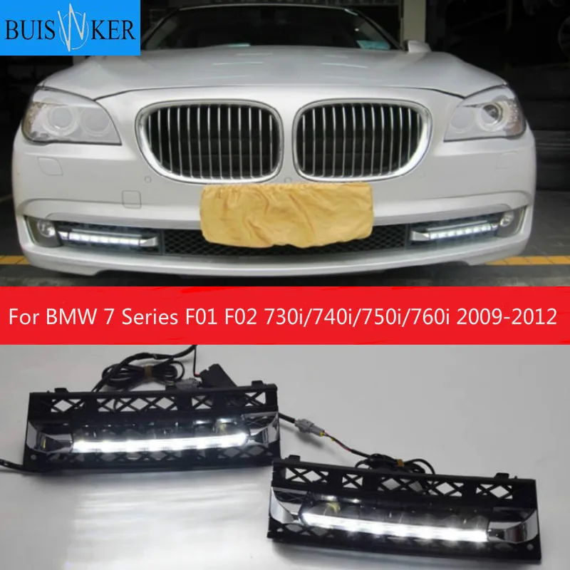 

Car 12V Daytime Running Lights DRL LED Fog Lamp for BMW 7 Series F01 F02 730I/740I/750I/760I 2009-2012