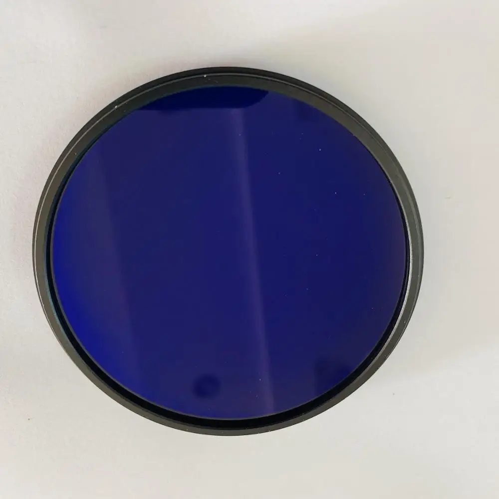 ZB2 BG3 Filter Pass Uv 77Mm Kaca Kamera Bulat dengan Filter Optik Bingkai Logam