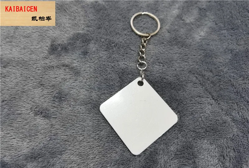 

50SETS sublimation aluminum blank round heart key chain hot transfer printing key ring two sides can printed metal pendant