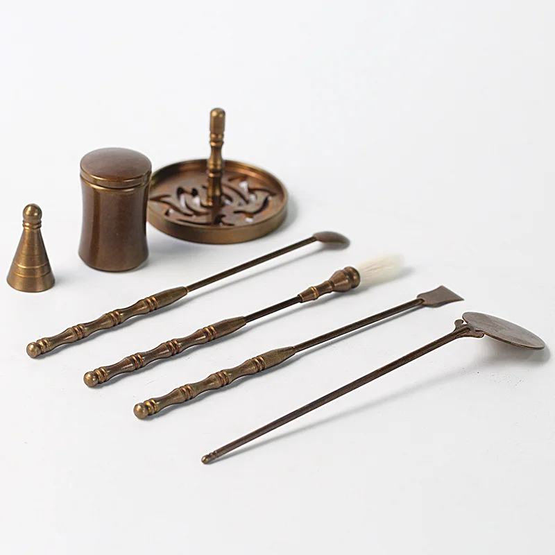 

Pure Copper Censer Tool Kit 11 Pieces,Spoon, Spade, Utensil