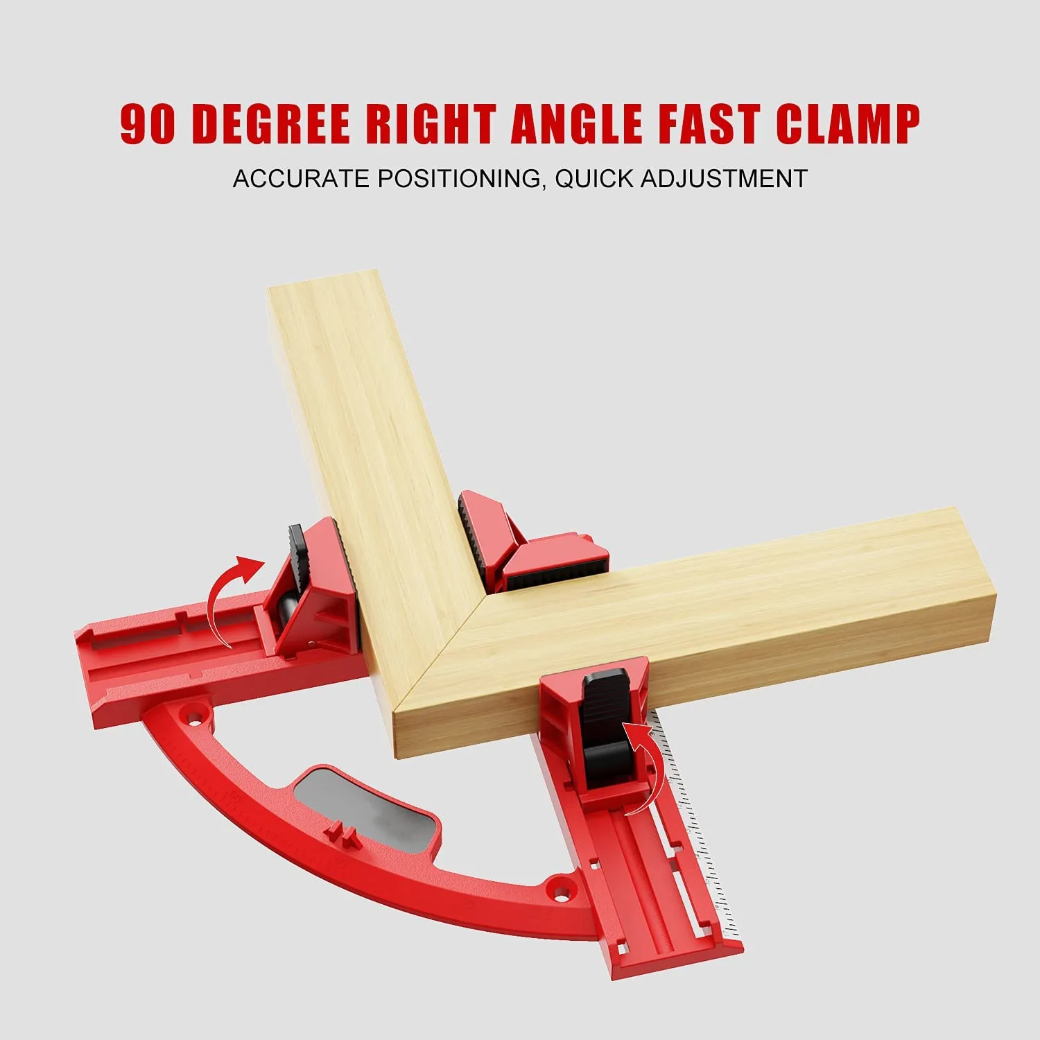 Abrazadera de esquina ajustable rápida, abrazadera de ángulo recto de 90 grados para carpintería, gran herramienta de regalo para padre, bricolaje, herramientas manuales