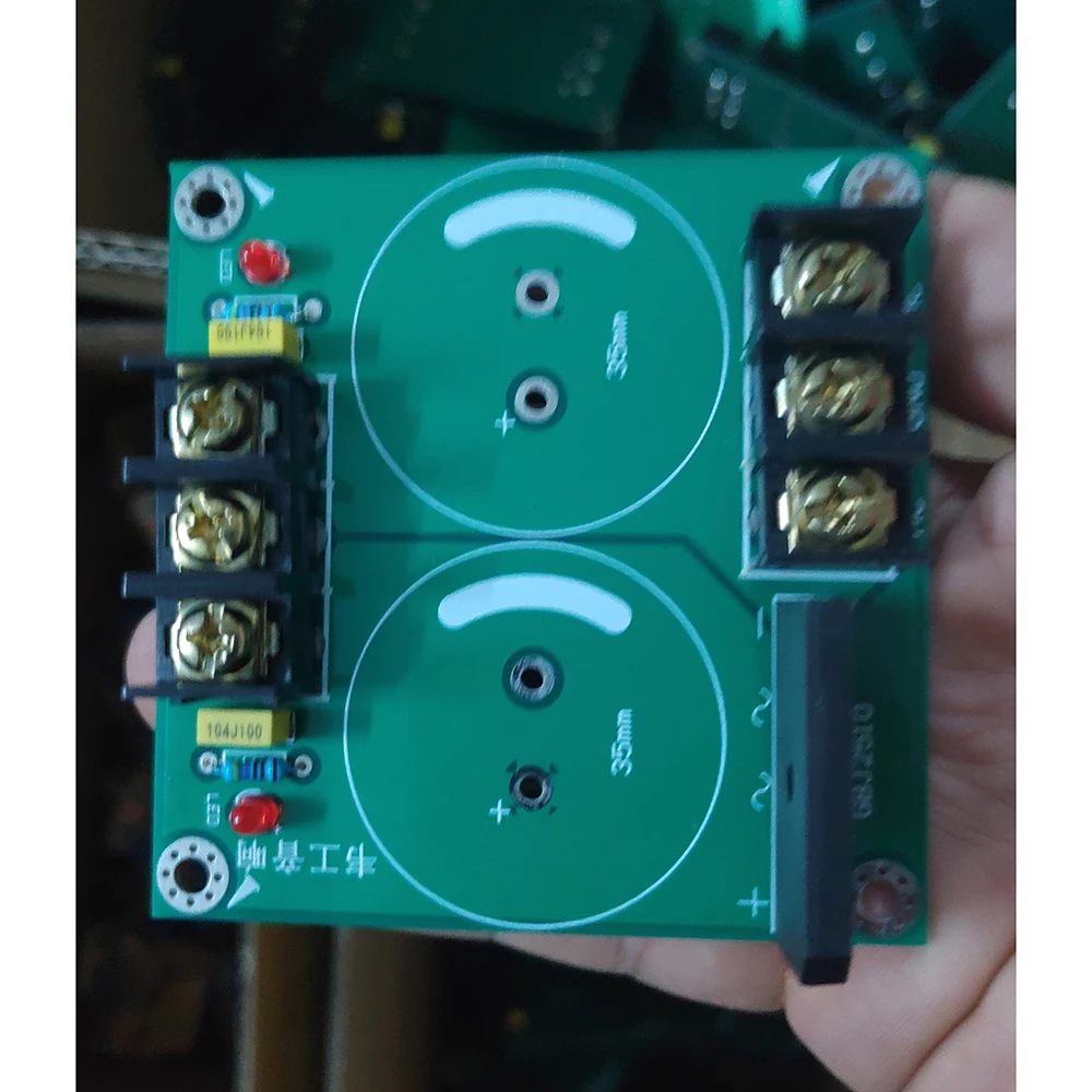 High-Power Amplifier Single-Bridge Rectifier Filter Power Supply Board PCB Without 2pcs 35mm Capacitance