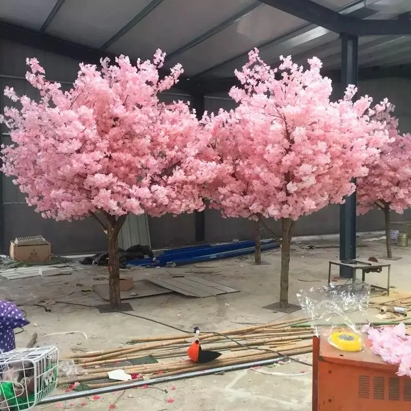 

Simulation Cherry Tree Indoor Decoration Large Flower Tree Fake Trees