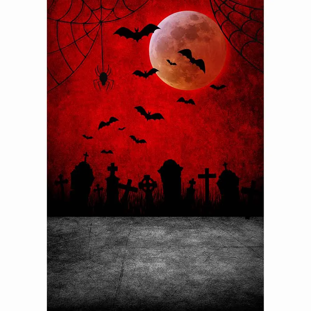 Allenjoy Halloween backdrop photography baby Castle Pumpkin Lantern Forest Moon Tombstone background Photo Studio Photophone