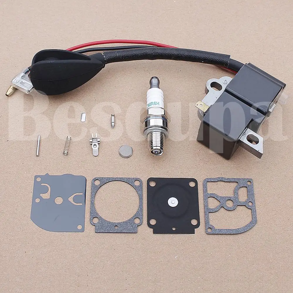 Kit candela di riparazione carburatore bobina di accensione per Stihl HS81 HS81R HS81T HS86 HS86R Trimmer sostituzione erba 4237 400 1302 w