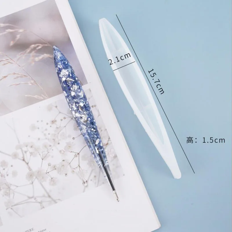 DIY crystal gel drop mold pen ball point pen self made stationery office supplies mirror silicone mold