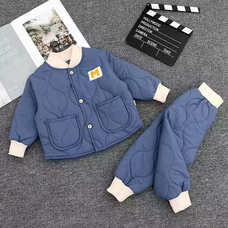 Spring Baby Girls Kids Clothes Autumn Winter Warm Baby Boys Clothes Kids Sport Suit 2pcs Toddler Outfits Newborn Infant Clothing