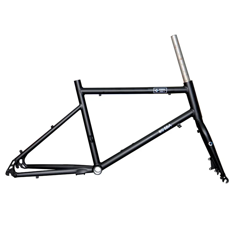 Ultralight Bicycle Frame, Aluminum Alloy Frame with Front Fork, High-Carbon Steel, Road Bike Frameset Parts 451, 20 Inch