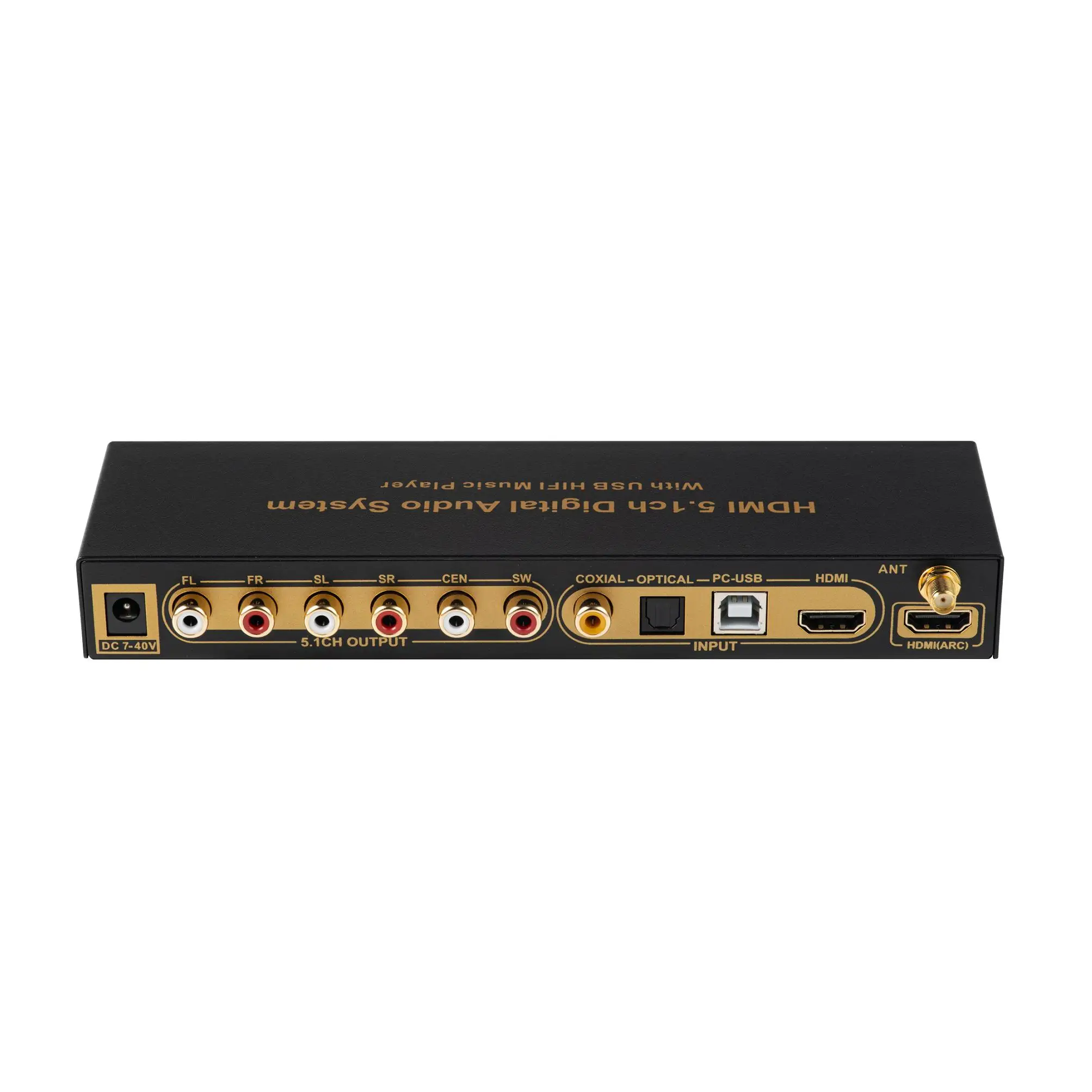 Imagem -04 - Dts-decodificador de Áudio Ac3 5.1 Conversor Hdmi 4k Arco Spdif Coaxial Óptico Pc-usb Placa de Som Usb Player Bluetooth