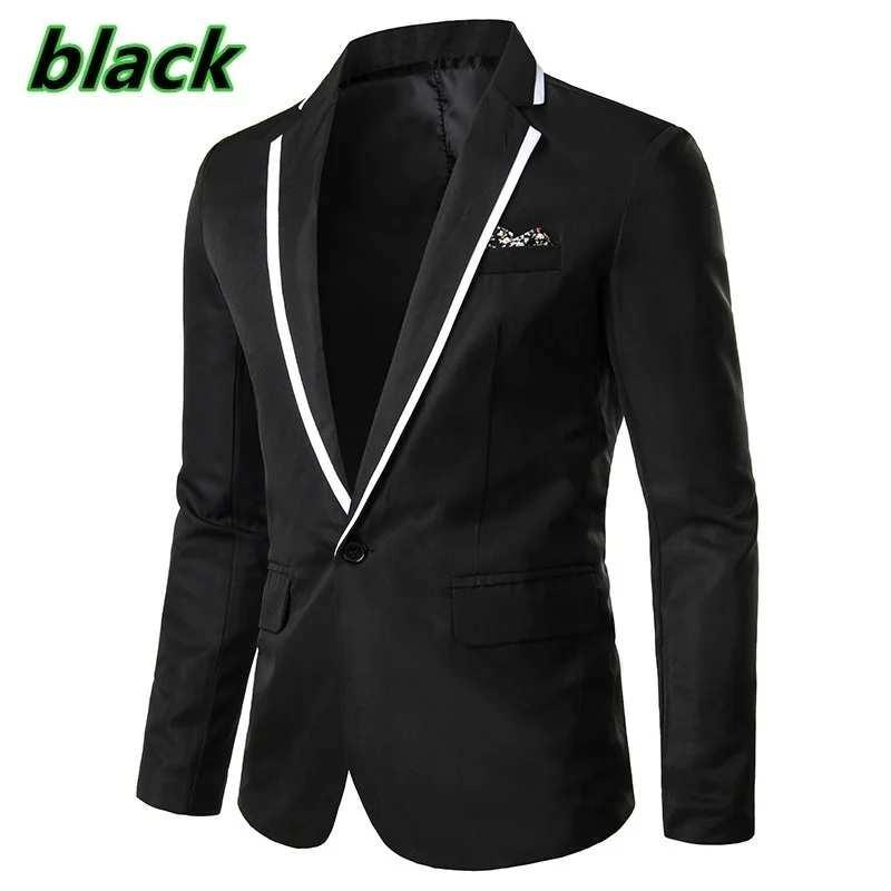 Man Party Dresses Leather Dress Coats Suits Blazer Clothing Men\'s Solid Color Suit Coat Mens Blazers