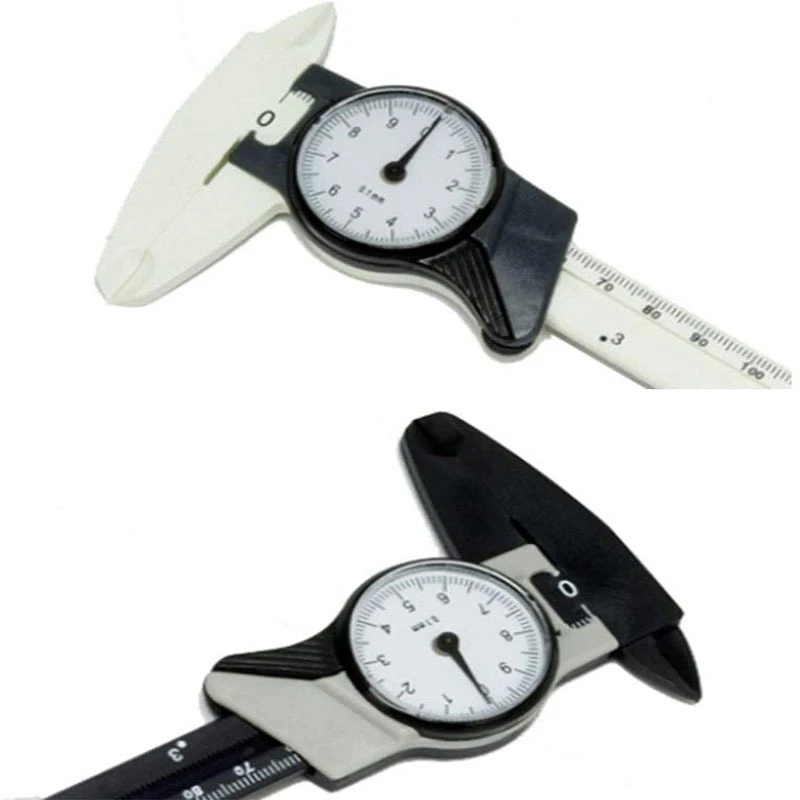 0-150mm Vernier Caliper with Watch Plastic Scale Calipers Dial Metric or Imperial Can Select Measuring Gauging Tools