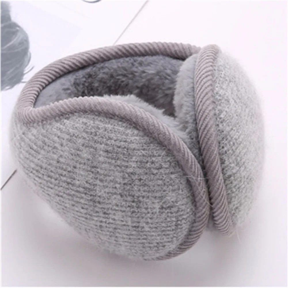 Fashion Men Women Winter Warm Solid Color Earmuffs Adjustable Ear Warmer Soft Ear Muffs Fleece Warmer Earmuff Casual Ear Warmer