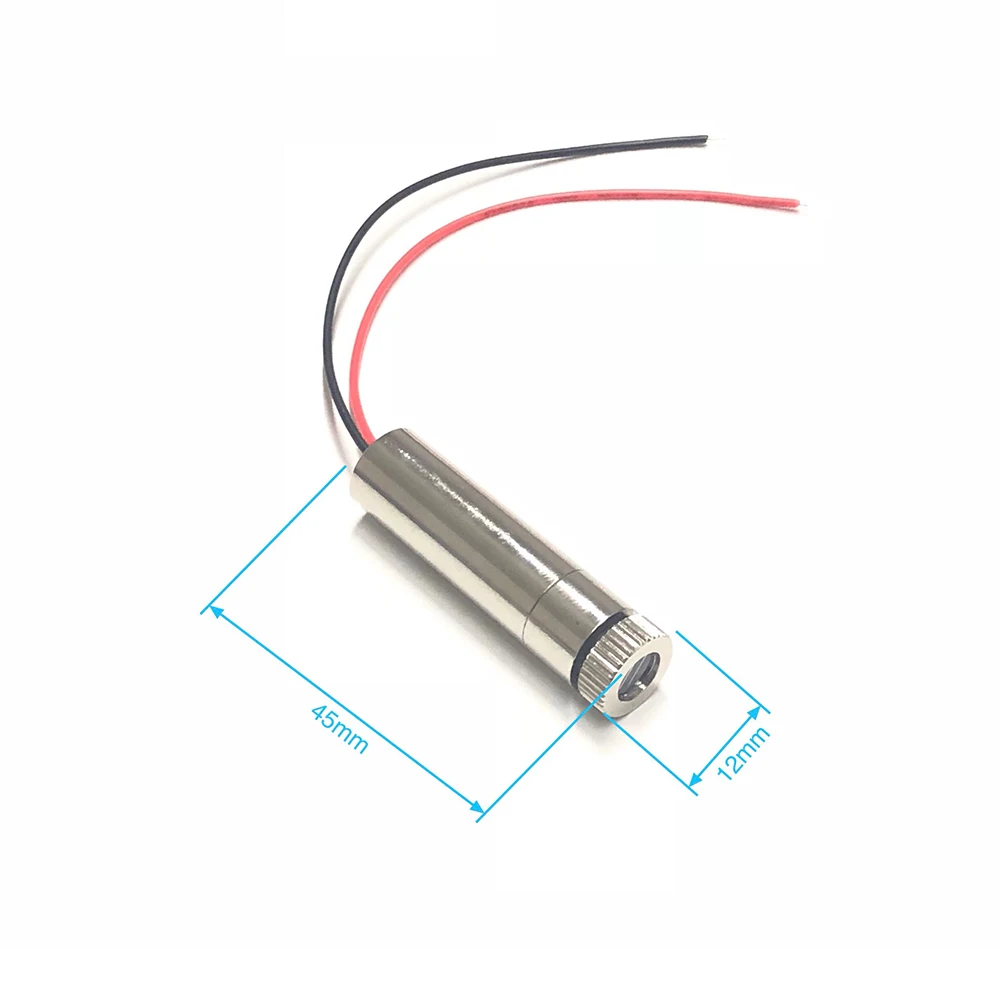 DOT/Linea/Cross 450nm 100mW Focusable 12*45mm 3.7V-5V Blu Puro modulo Laser regolabile 12 millimetri LED Modulo LD