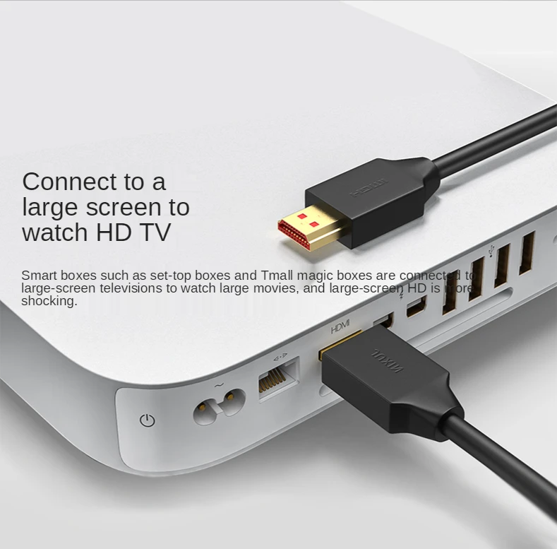 Cable compatible con HDMI versión 2,0 4k HD ordenador TV conectado a la pantalla y proyector cable de datos cable de ingeniería personalización