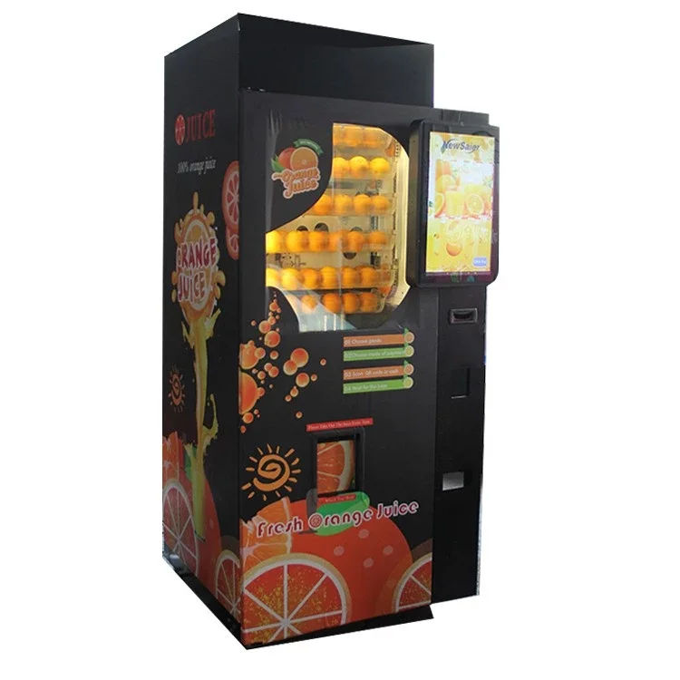 Fresh Orange Juice Vending Machines Automatic Smart Touch Screen Fruit Juice Extractor Customized Payment Kiosk for Sale