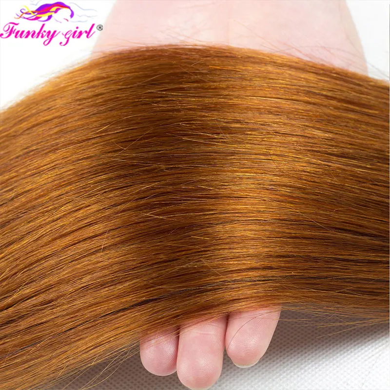 10A capelli brasiliani osso capelli lisci 1B/30 fasci di tessuto dei capelli umani due fasci di capelli tonati Ombre capelli lisci 3 pezzi estensioni