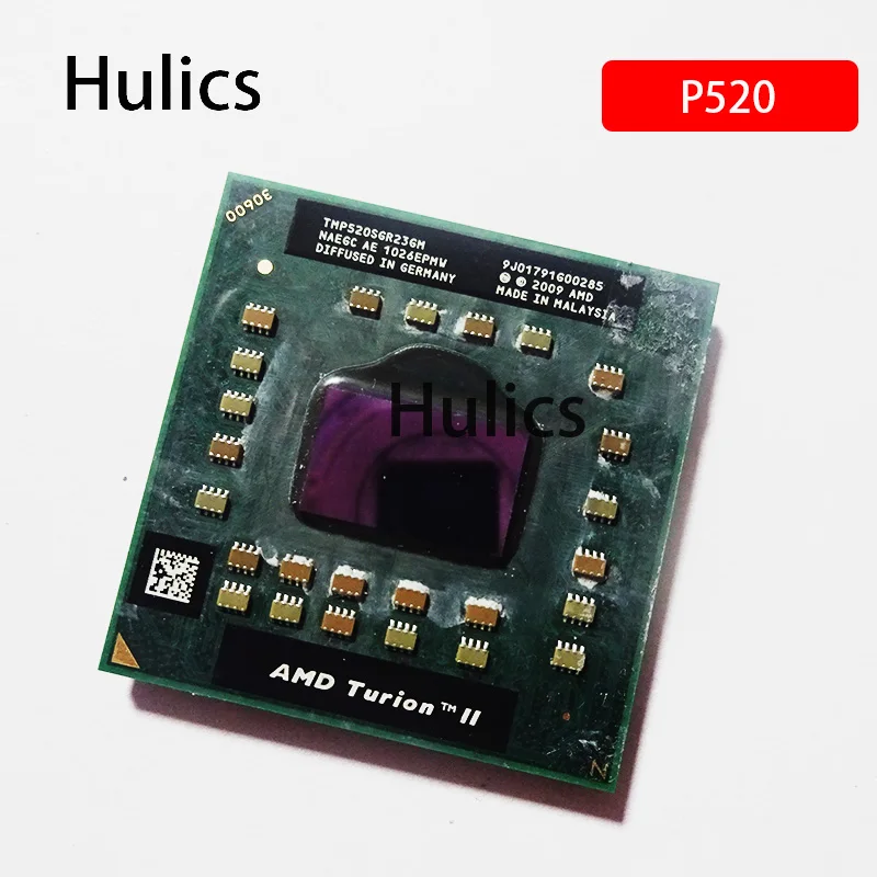 Hulics Used AMD Turion II Dual-Core Mobile P520 - TMP520SGR23GM 2.3Ghz Notebook 2009 09 CPU Processors Socket S1