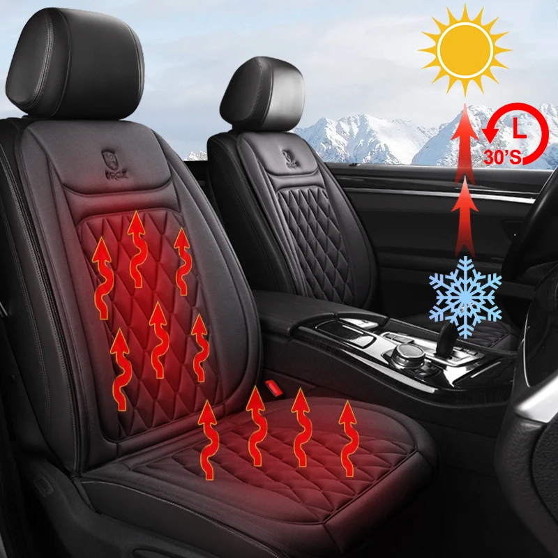 12-24v Heated Car Seat Cover 30′ Fast Car Seat Heater Cloth/Flannel  Heated Car Seat Protector 25W Seat Heating Cover Car Seat