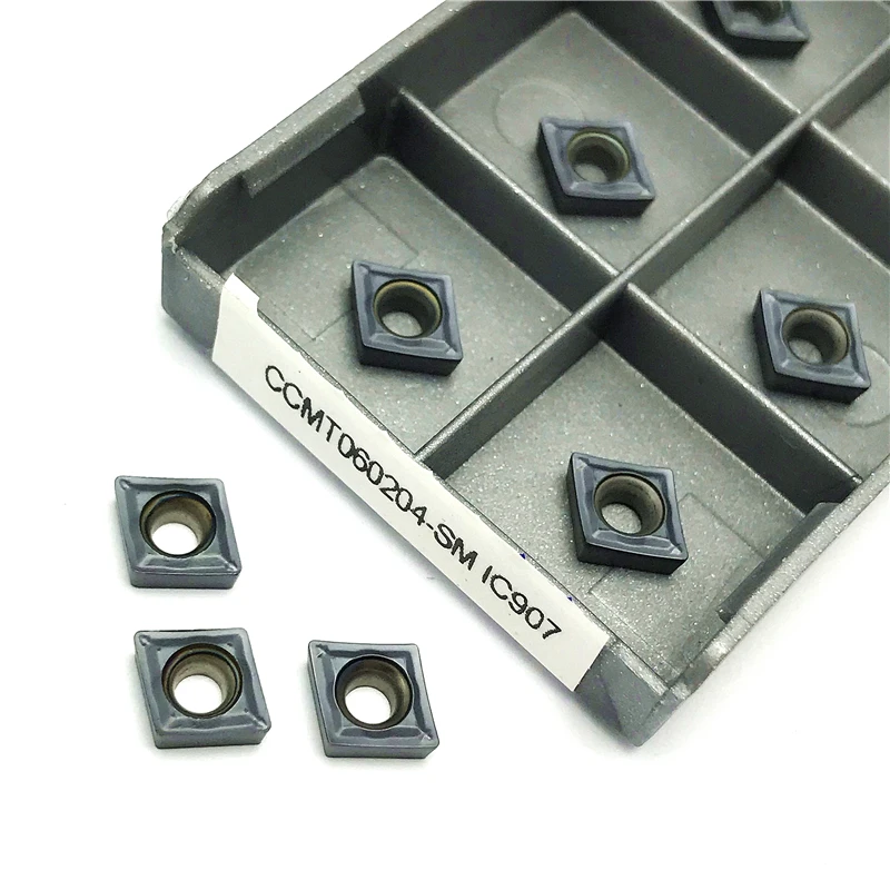 CCMT060204 SM IC907 CCMT060204 SM IC908 inserto in metallo duro utensili per tornitura interna utensile per tornio in metallo inserto per tornitura di alta qualità