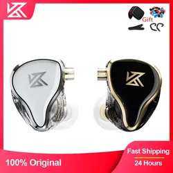 KZ ZAS 7BA 1DD 16 Unit Hybrid In-Ear Earphones Monitor Noise Cancelling Metal sports Headset  ZZAX  ZS10 PRO ZSX Wired gamer