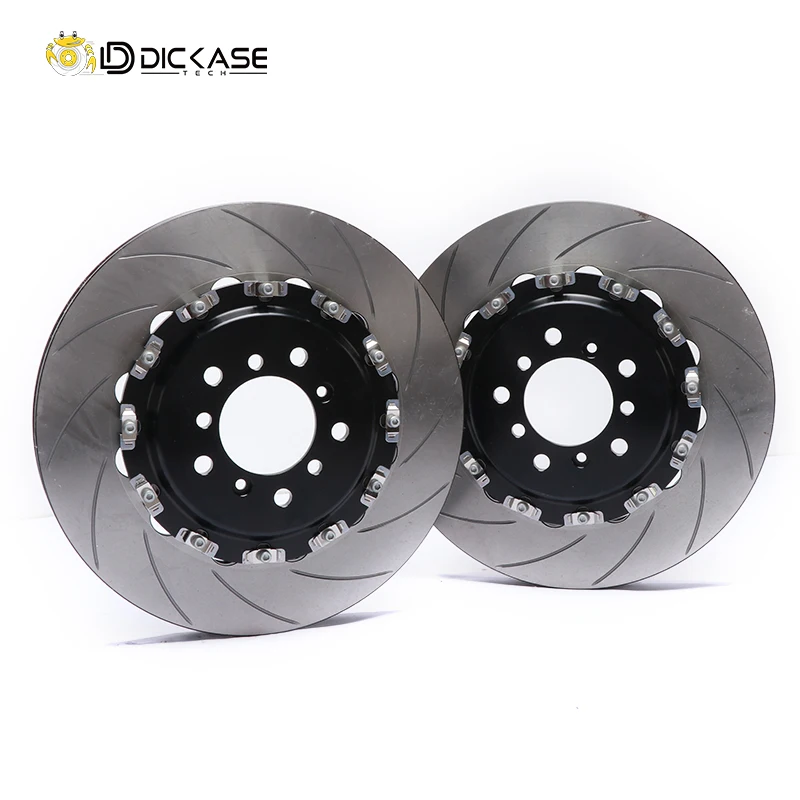 High carbon cast iron two-piece brake disc 325*28mm with aviation aluminum alloy center hat for bmw