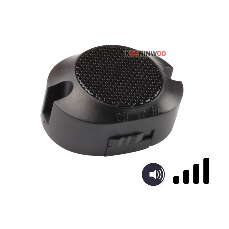 Koorinwoo Parking Sensor Parktronic 4 Black/silver/white Adjustable Speaker Switch Sound Reversing Radar Buzzer 12V Alarm System