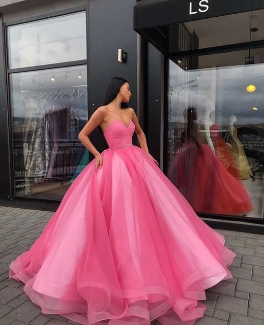 Red Ball Gown Prom Dresses 2025 Sweetheart Tulle Organza vestidos de gala Long Maxi dress Yellow Evening Party Dresses