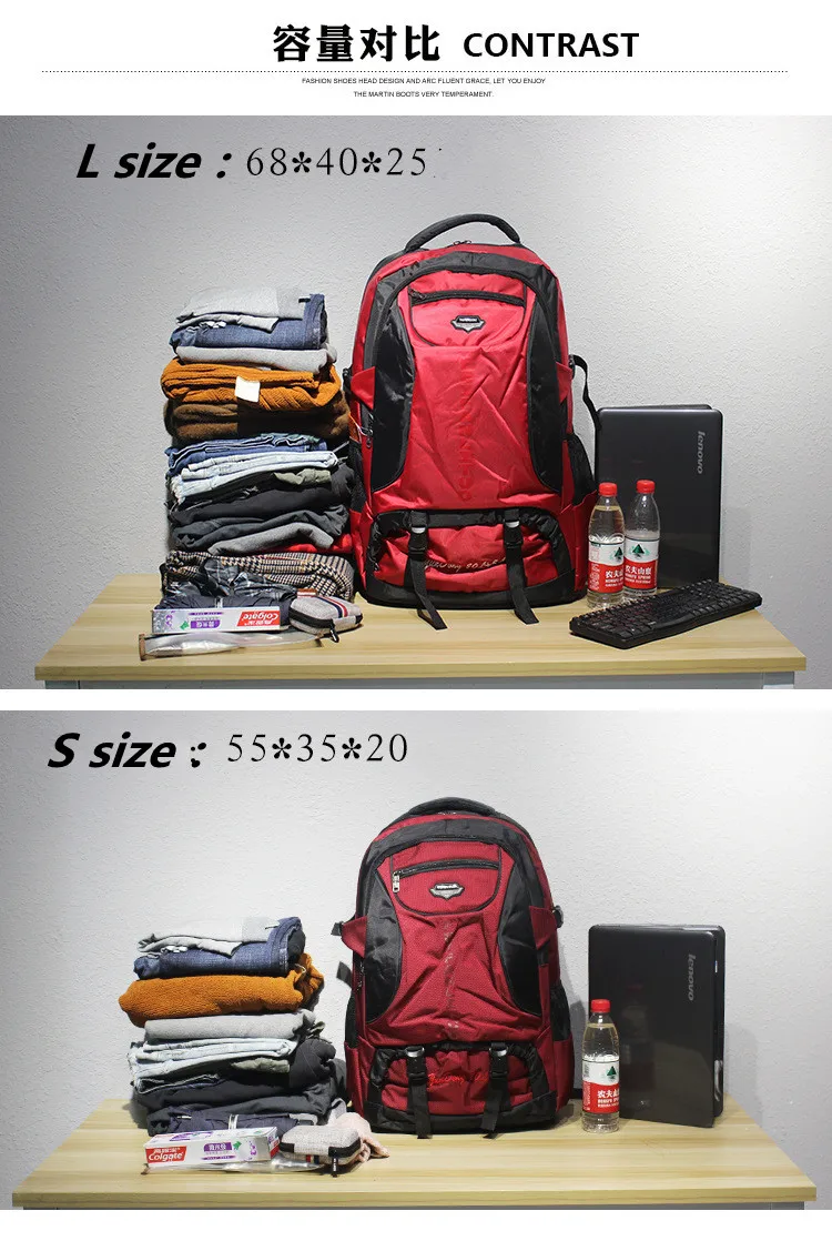 Outdoor 70L Large Capacity Wear Resistance Waterproof Backpack Men Women Trekking Camping Mountaineering Travel Luggage Bag