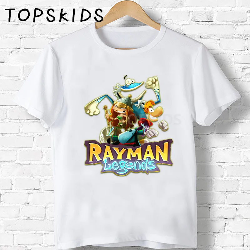 

2021 Rayman Legends Adventures Kids T shirt Funny Boys Tops Children Cartoon Girls Clothes Summer Casual Baby T-shirt,HKP5204