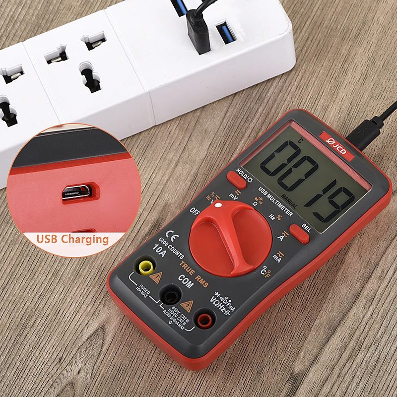 JCD Soldering iron with USB Charging Digital multimeter kit Adjustable Temperature Auto Ranging AC/DC tester multimetro UM16