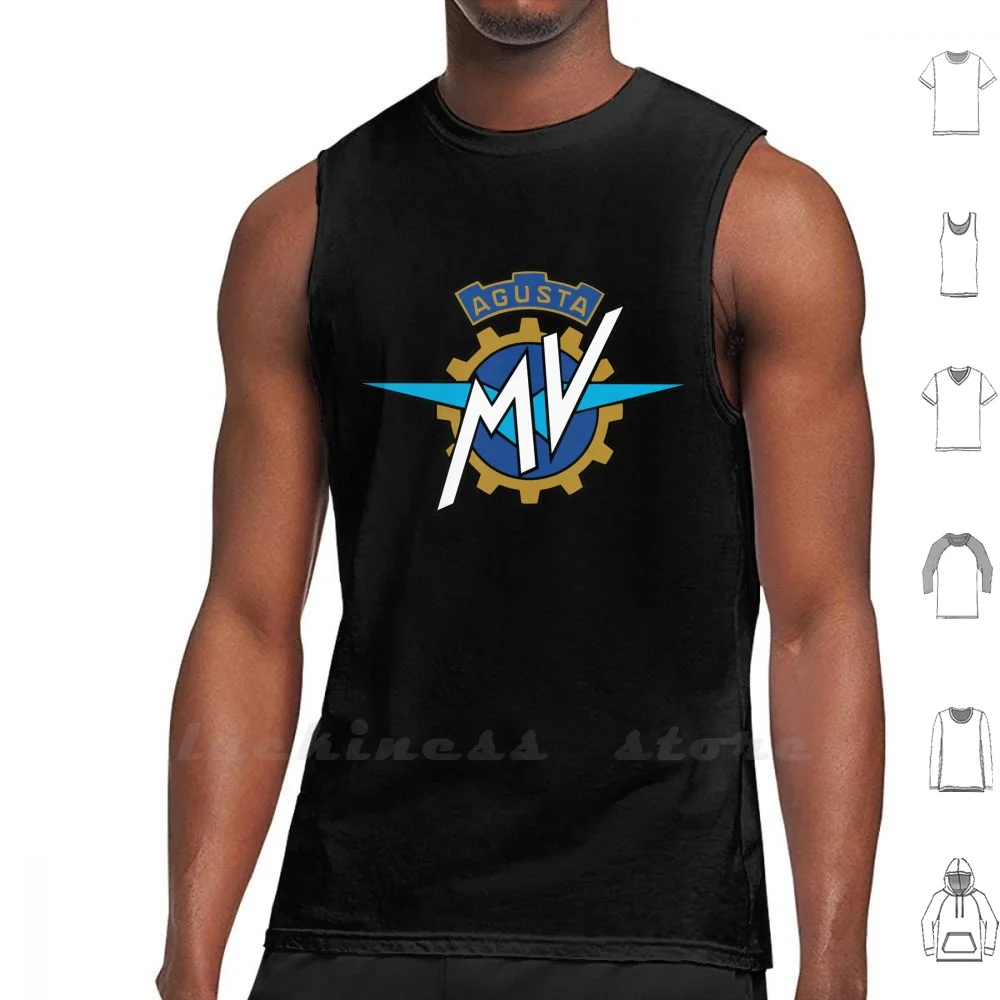 Mv Agusta Logo Tank Tops Vest Sleeveless Mv Agusta Logo Motorcycle Cars Driving Fun Cool