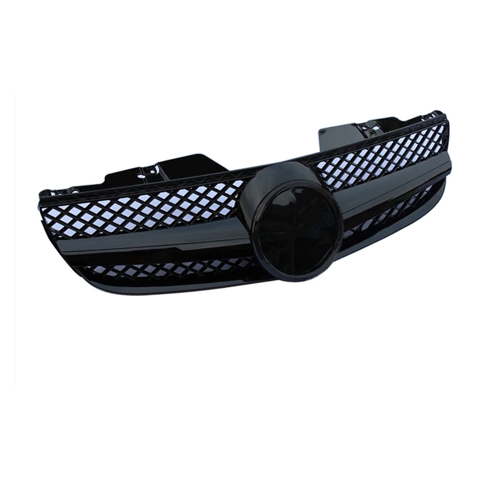 AMG Style Grill For Mercedes Benz R230 SL Class 2007-2009 SL500 SL550 SL600 Front Grille Black Car Upper Bumper Hood Mesh Grid