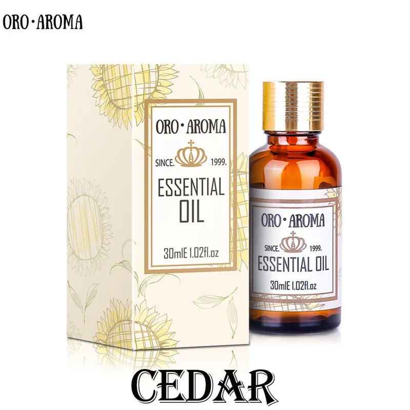 

oroaroma natural aromatherapy cedar oil Improve skin Disinfection Protect hair cedar essential oil